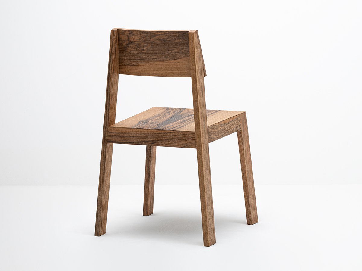 PilPil Stuhl aus Nussbaumholz - Zeitgenössischer und moderner Stil