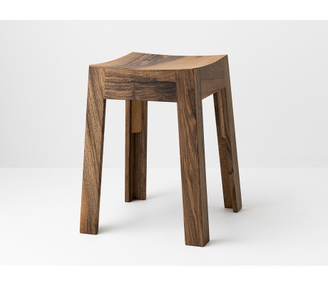 MiniWak Hocker aus Nussbaum - Holz und Design Made In France