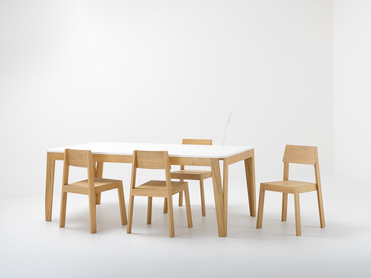 MéliMélo Tisch aus Eiche und Harz - Delavelle Möbel hergestellt in Frankeich