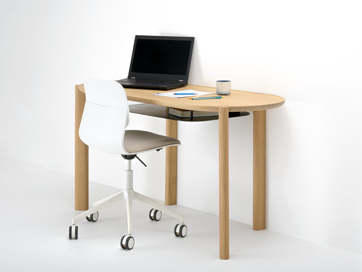 Schreibtisch Couscous aus Eichenholz - Smartes Arbeiten von zu Hause aus
