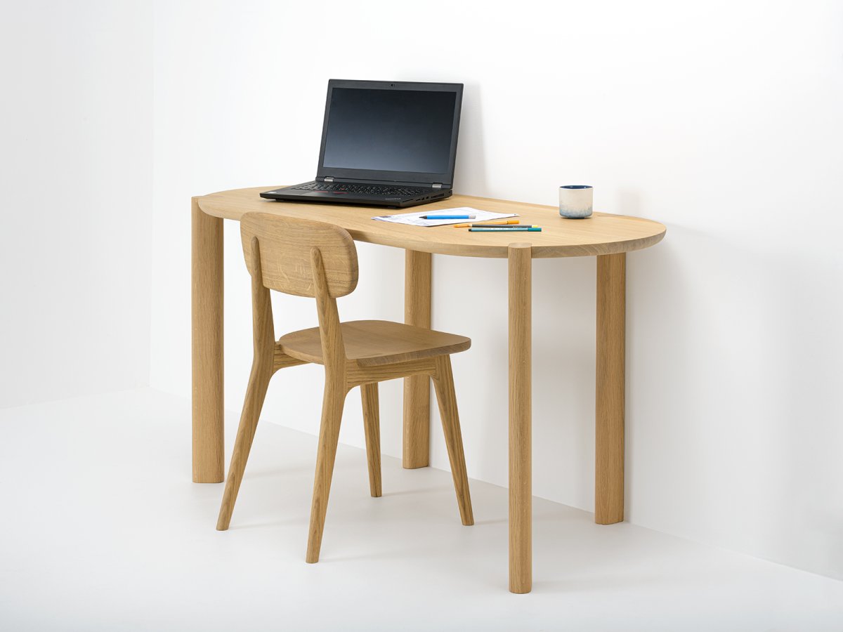 Schreibtisch Couscous aus Eichenholz - designer Bina Baitel