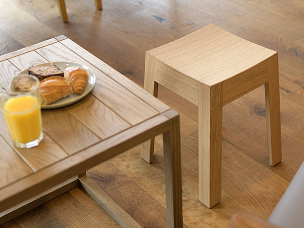 Tabouret d'appoint de restaurant en bois massif - MiniWak