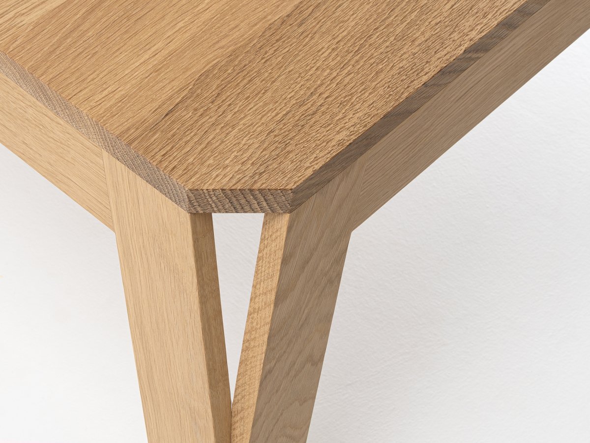 Piétement de table basse en chêne massif  60x60 cm